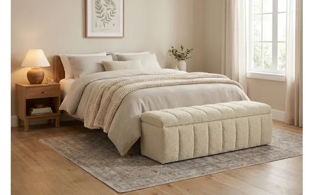 Araco Sleep Velour Bench Vanilla