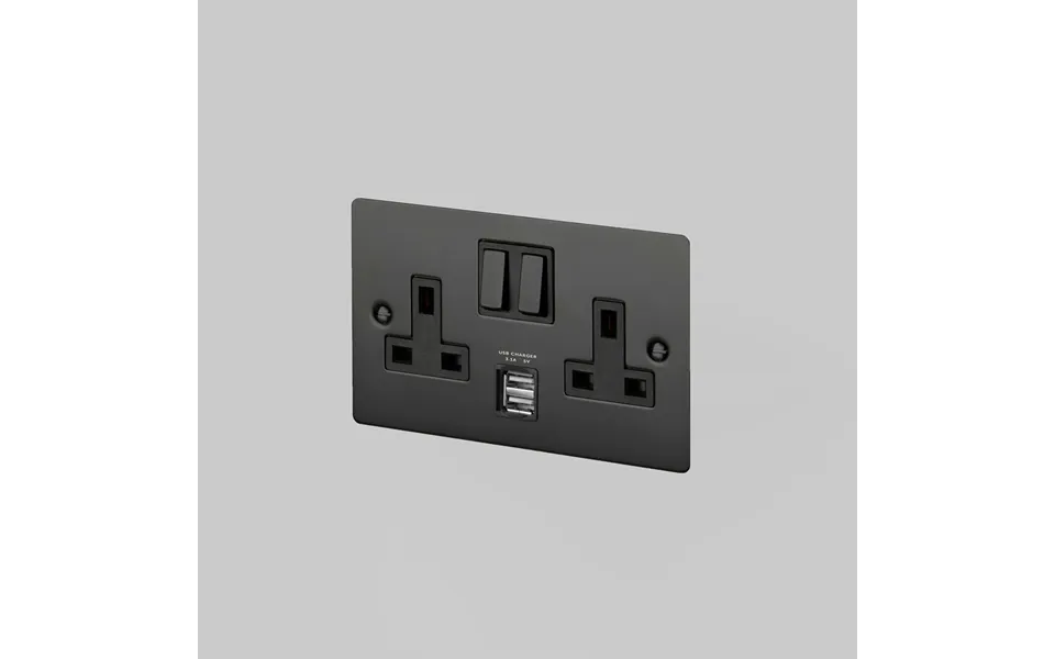 Buster Punch Gsc-02759 2g Uk Plug Socket - Usb Black