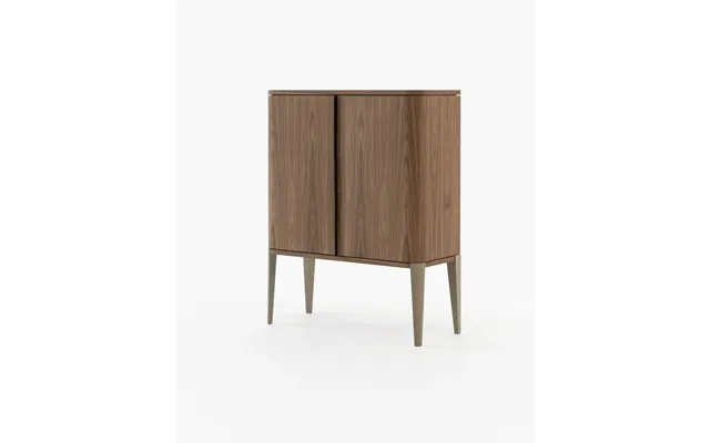Laskasas Alvar Bar Cabinet Walnut Veneer Matte