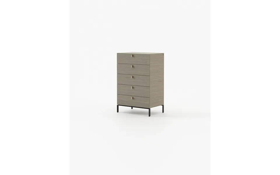Laskasas Amber Tallboy Chest Of Drawers Aged Oak Veneer Matte