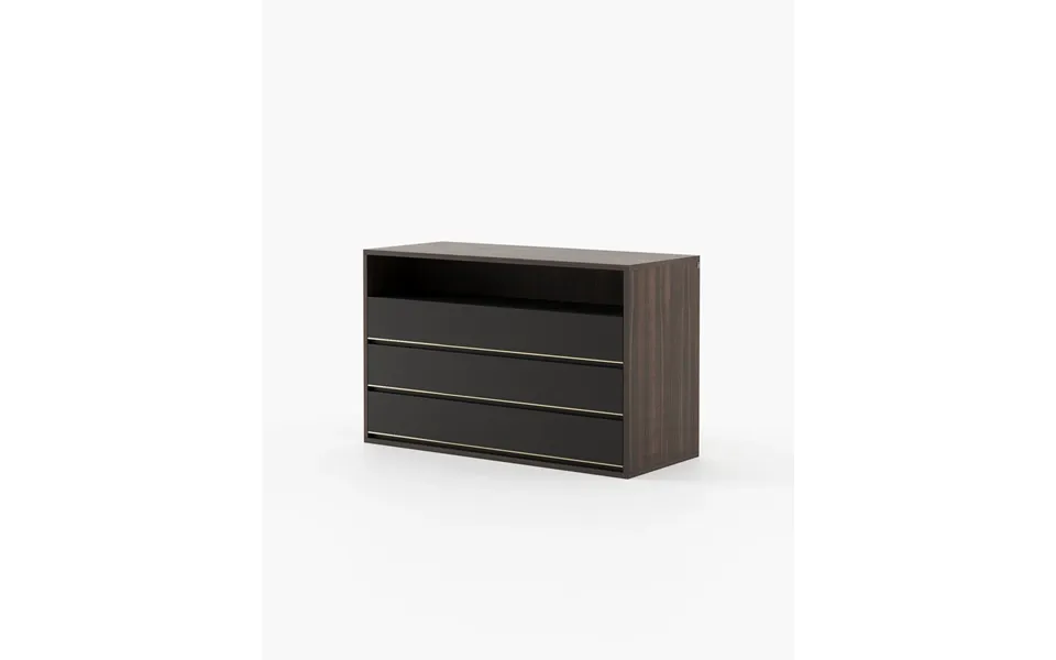 Laskasas Bowen Set Of 3 Chest Of Drawers Smoked Eucalyptus Veneer Matte