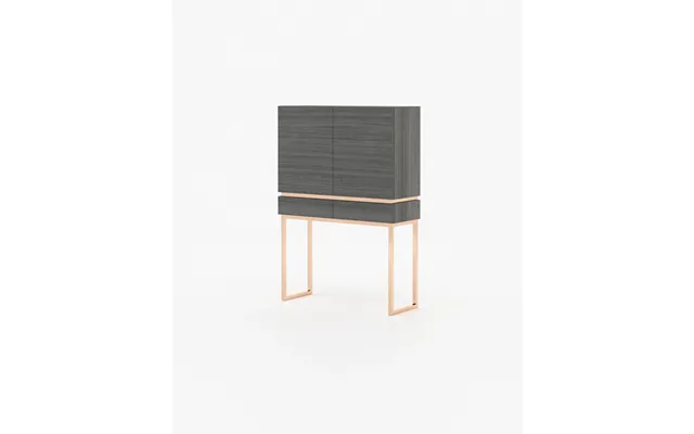 Laskasas Cannes Bar Cabinet Grey Eucalyptus Veneer Matte
