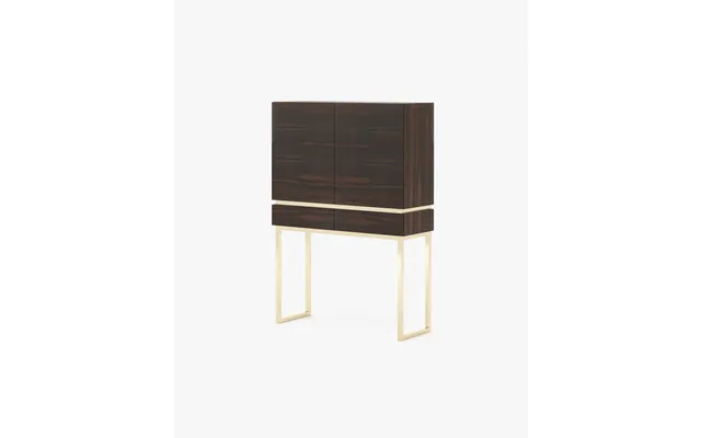 Laskasas Cannes Bar Cabinet Smoked Eucalyptus Veneer Matte