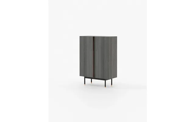 Laskasas Cuba Bar Cabinet Grey Eucalyptus Veneer Matte