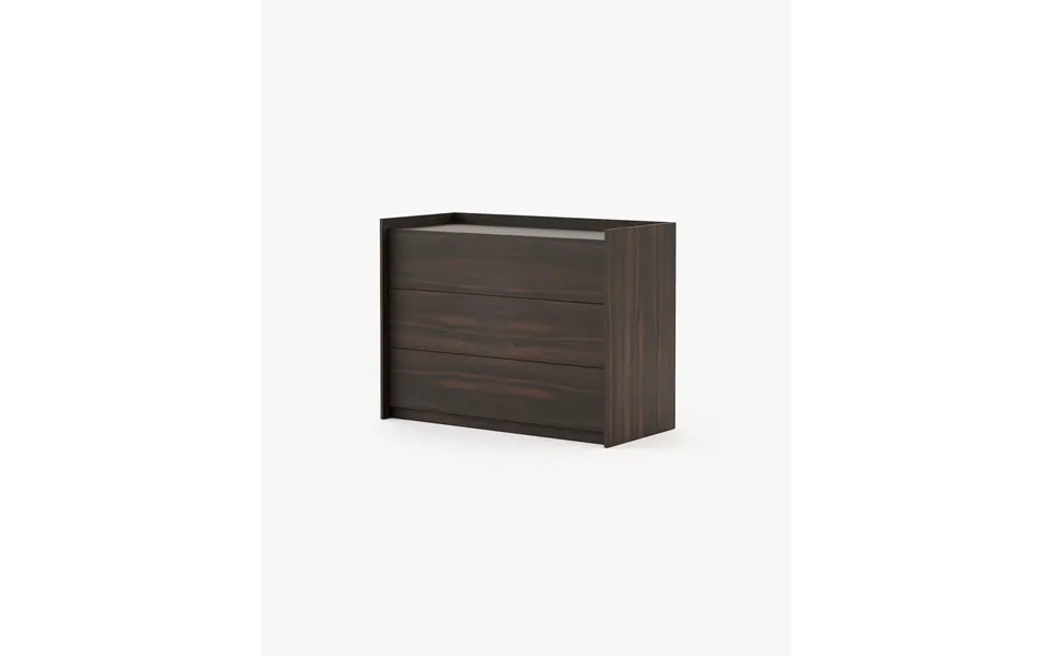 Laskasas Endy Set Of 3 Chest Of Drawers Smoked Eucalyptus Veneer Matte