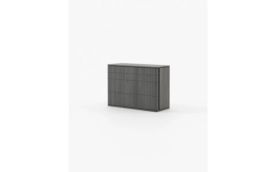 Laskasas Hilary Set Of 4 Chest Of Drawers Grey Eucalyptus Veneer Matte