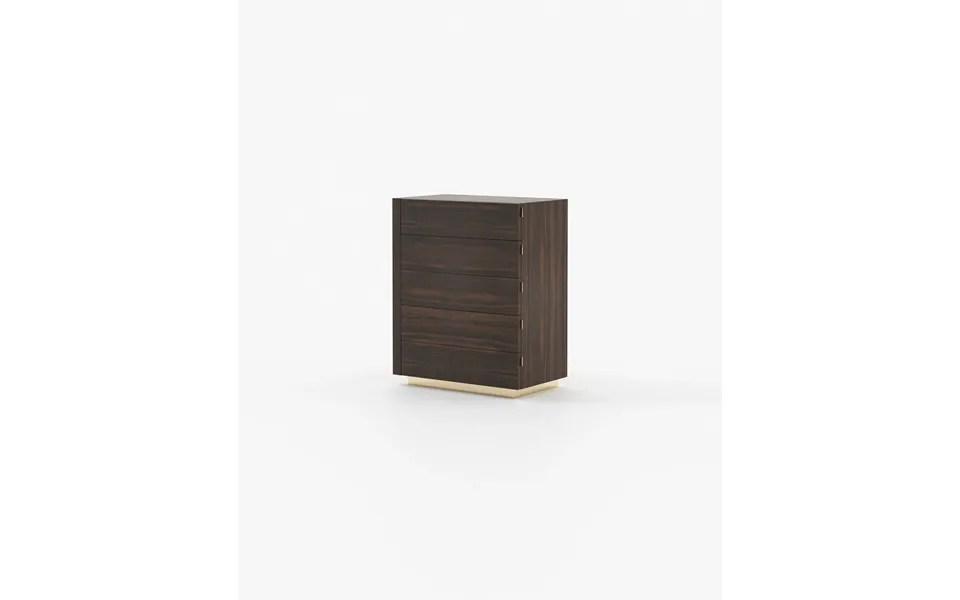 Laskasas Kira Tallboy Chest Of Drawers Smoked Eucalyptus Veneer Matte