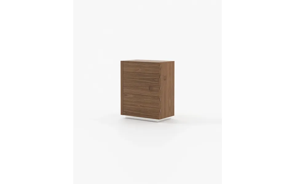 Laskasas Kira Tallboy Chest Of Drawers Walnut Veneer Matte