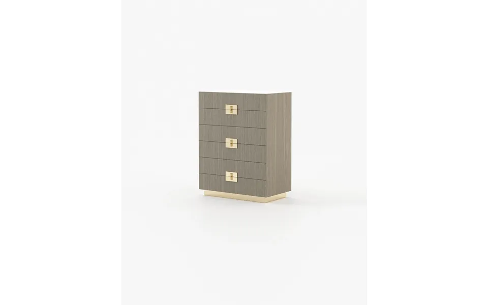 Laskasas Lady Tallboy Chest Of Drawers Aged Oak Veneer Matte