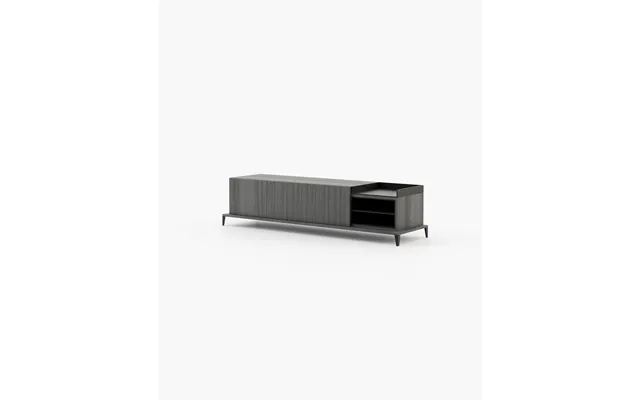 Laskasas Milos Media Unit Grey Eucalyptus Veneer Matte