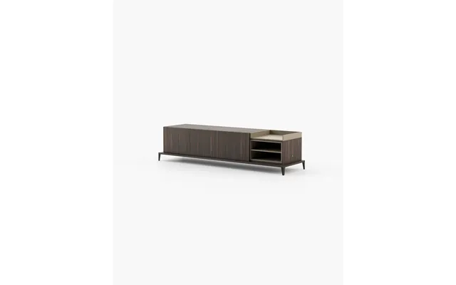 Laskasas Milos Media Unit Smoked Eucalyptus Veneer Matte