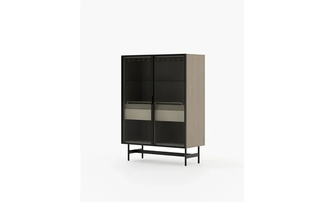 Laskasas Morrison Bar Cabinet Aged Oak Veneer Matte
