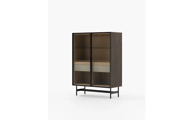 Laskasas Morrison Bar Cabinet Smoked Eucalyptus Veneer Matte