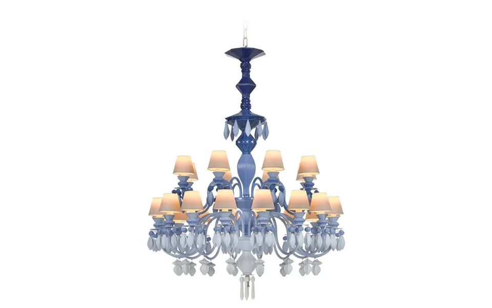 Lladro Belle De Nuit Chandelier 24 Lights - Blue Ce Uk Ccc
