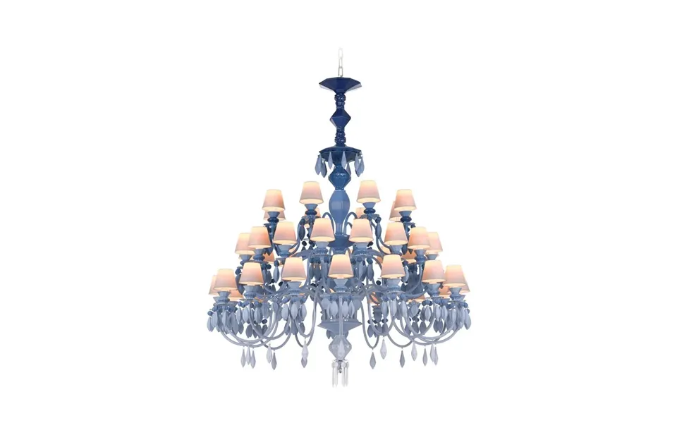 Lladro Belle De Nuit Chandelier 40 Lights - Blue Ce Uk