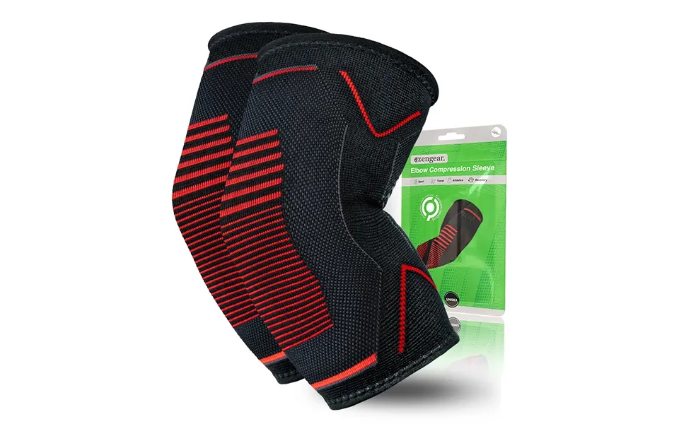 Elbow Support Brace 2 Pack For Men And Women - Tennis And Golfers Elbow Compression Sleeves