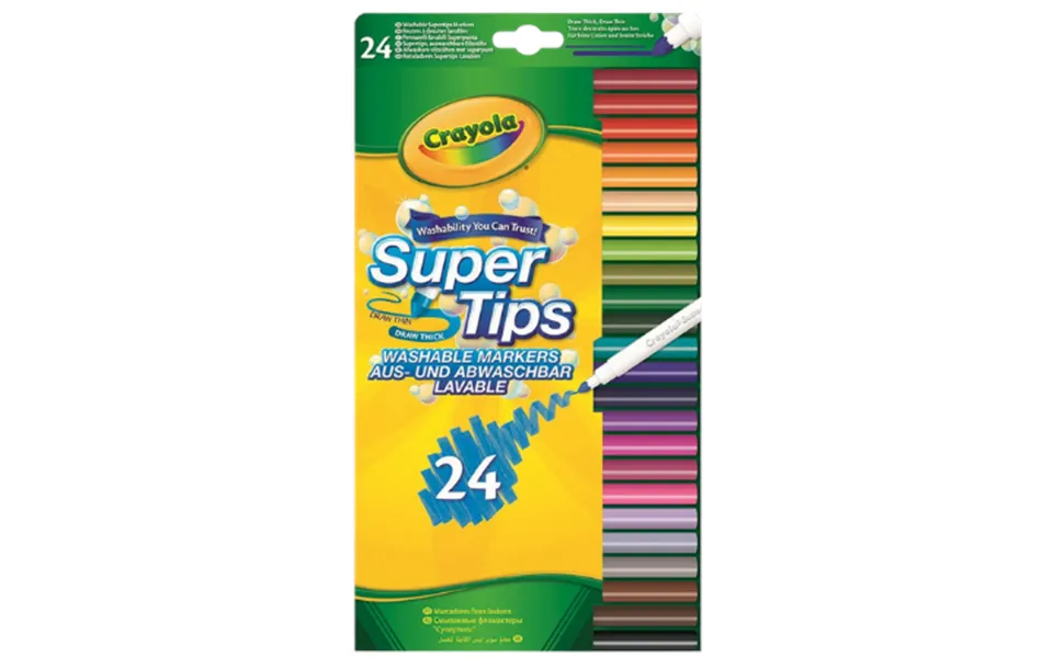 Crayola Super Tips Colour Tips - 24 Pcs