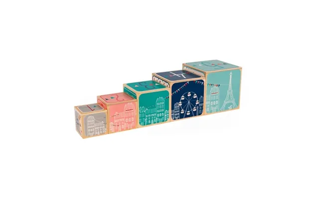 Janod Sophie The Giraffe Stacking Blocks product image