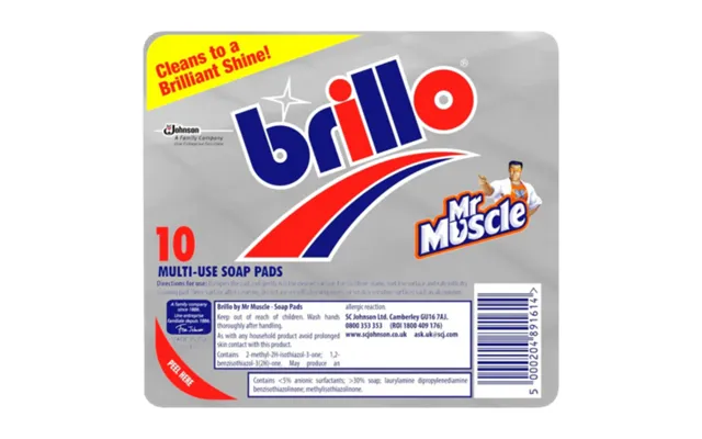 Mr Muscle Brillo Cleaning Sponge - 10 Pcs product image