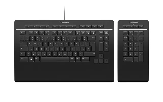 3dconnexion Pro With Numpad Keyboard Office Usb Rf Wireless Bluetooth Qwerty English Black