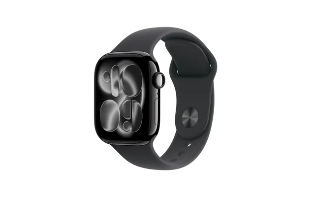 Apple Watch Series 11 Gps Cellular 42mm Jet Black Aluminium Case With Black Sport Band - M L
