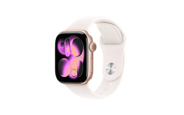 Apple Watch Series 11 Gps Cellular 42mm Rose Gold Aluminium Case With Light Blush Sport Band - S M