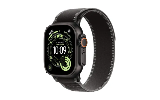 Apple Watch Ultra 3 Gps Cellular 49mm Black Titanium Case With Black Charcoal Trail Loop - S M