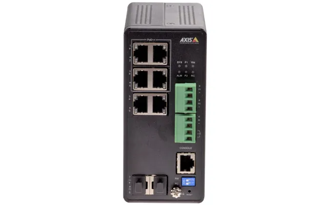 Axis 01633-001 Network Switch Managed Gigabit Ethernet 10 100 1000 Power Over Ethernet Poe Black