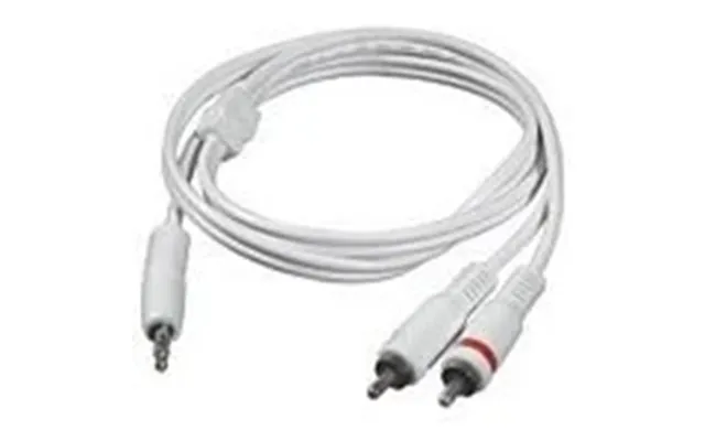 C2g 2m 3.5mm Male To 2 Rca-type Male Audio Y-cable - Ipod Audio Cable 2 X Rca White