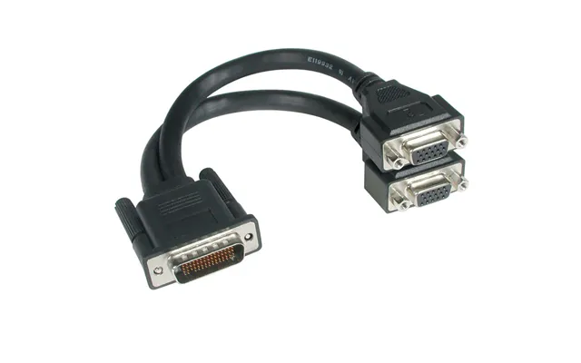 C2g Lfh-59 Male To 2 Vga Female Cable 0.22 M Dms Vga D-sub Black