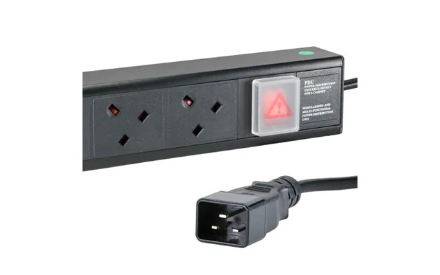 Cablenet 6 Way Uk Horizontal 1u Pdu With Iec - C20 3m Feed