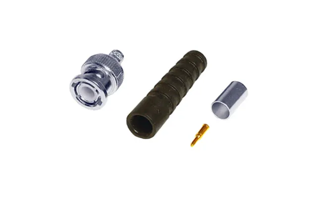 Cablenet Bnc Crimp Plug Rg59 Black Boot Diecast