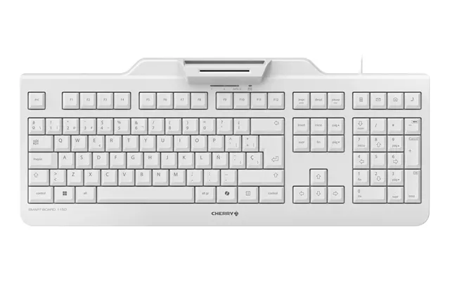Cherry Smart Board 1150 Keyboard Office Usb Qwerty Spanish Light Grey