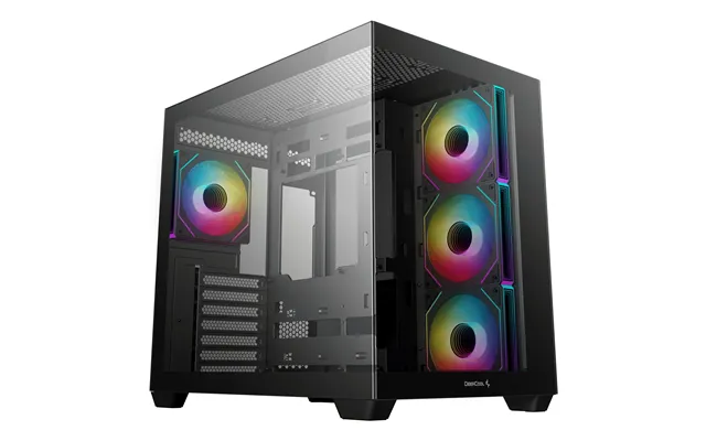Deepcool Cg530 4f Dual Chamber Mid-tower Atx Pc Case - Black
