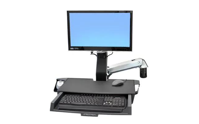 Ergotron Styleview Sit-stand Combo Arm With Worksurface 61 Cm 24 Wall