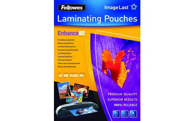 Fellowes Imagelast A3 80 Micron Laminating Pouch - 100 Pack