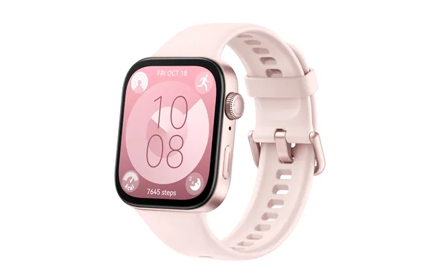 Huawei Watch Fit 3 4.62 Cm 1.82 Amoled 43.2 Mm Digital 408 X 480 Pixels Touchscreen Pink Wi-fi Gps Satellite