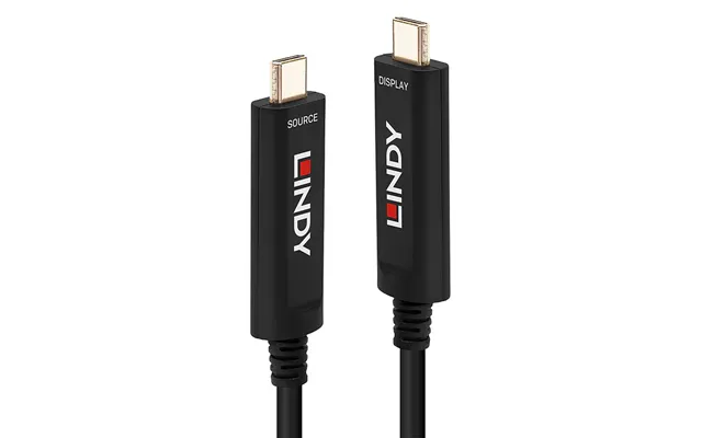 Lindy 15m Fibre Optic Hybrid Usb Type C Cable - Audio Video Only