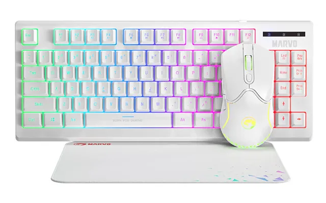 Marvo Cm310-wh Keyboard Mouse Included Gaming Usb Qwerty English White