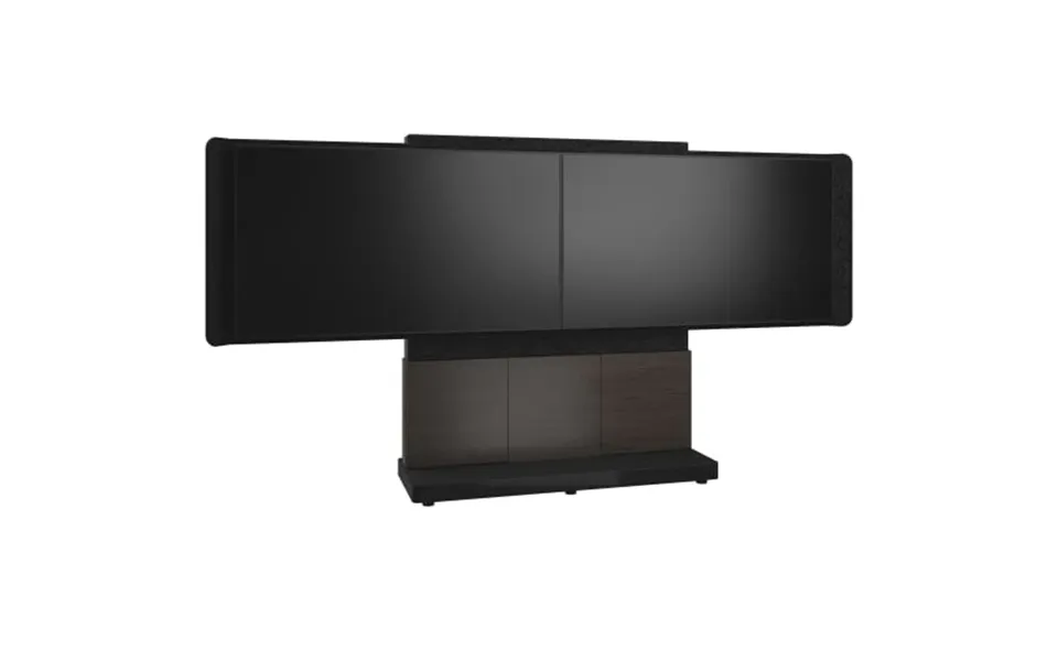 Middle Atlantic Products Forum Free-standing 66 3 Bay Display Stand For 2 76 To 85 Displays - Dark Finish