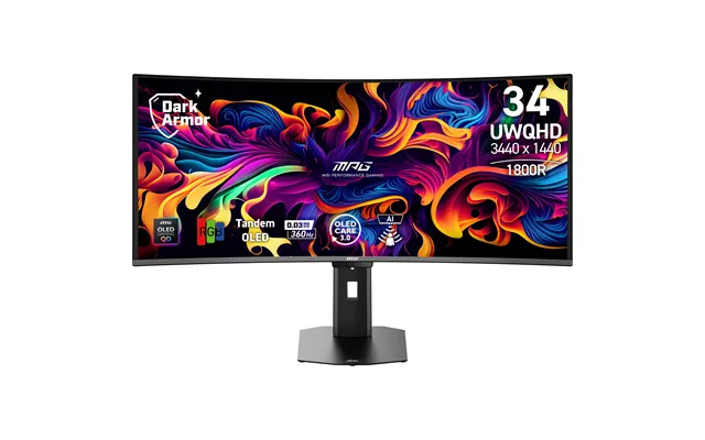 Msi Qd-oled Computer Monitor 34 - Black Mpg 341cqr Qd-oled X36
