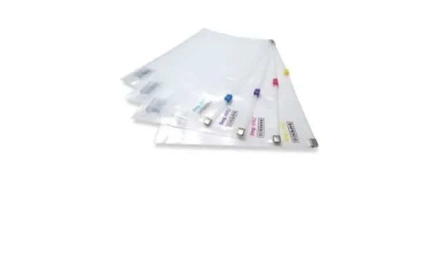 Rapesco Zippi Bag Plastic Zip Report Cover White
