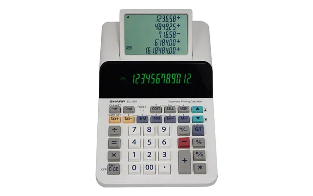 Sharp El-1501 Calculator Desktop Printing Multicolour - White