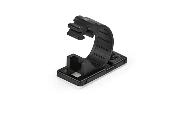 Startech.com 100 Adhesive Cable Management Clips Black - Network Ethernet Office Desk Computer Cord Organizer