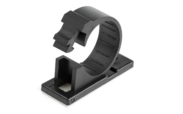 Startech.com 100 Adhesive Cable Management Clips Black - Network Ethernet Office Desk Computer Cord Organizer