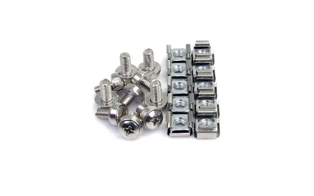 Startech.com 100 Pkg M6 Mounting Screws And Cage Nuts For Server Rack Cabinet