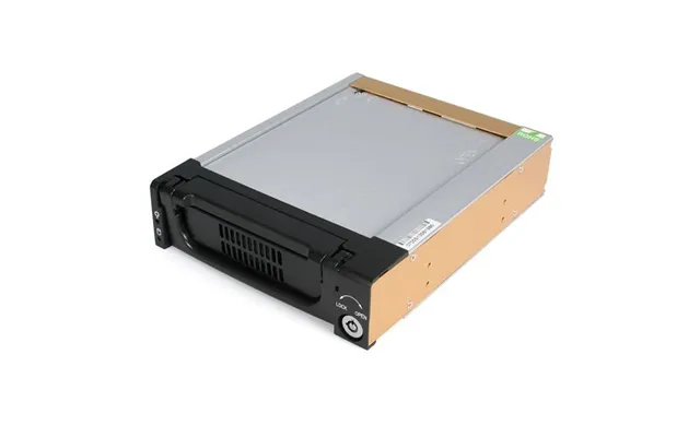 Startech.com Black Aluminum 5.25in Rugged Sata Hard Drive Mobile Rack Drawer