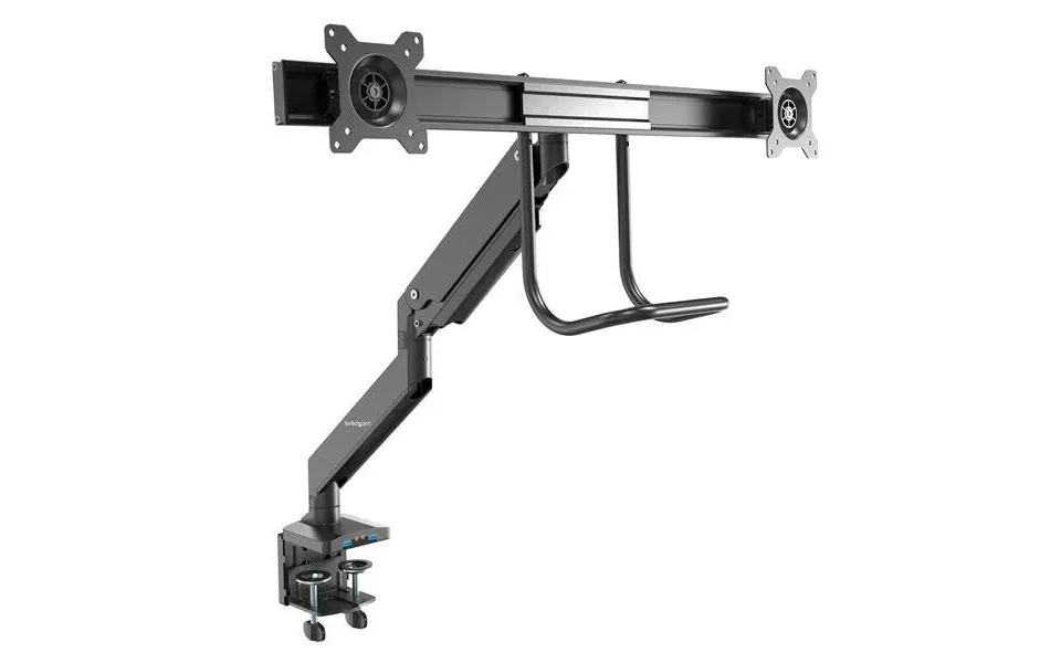 Startech.com Desk Mount Dual Monitor Arm With Usb & Audio - Slim Full Motion Adjustable Dual Monitor Vesa Mount For Up T