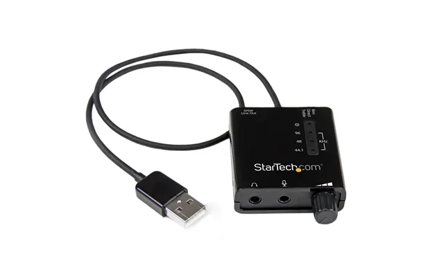 Startech.com Usb Stereo Audio Adapter External Sound Card With Spdif Digital Audio And Stereo Mic