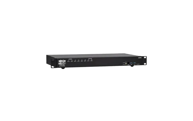 Tripp Lite B024-h4u08 8-port 4k Hdmi Usb Kvm Switch - 4k 60 Hz Video Audio, Usb Peripheral Sharing, 1u Rack-mount